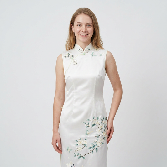The Fragrant Puppy & Jasmine QiPao/Cheongsam