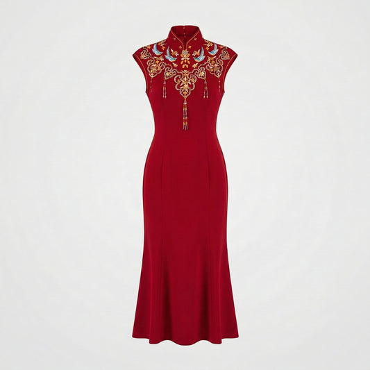 Joy Upon the Golden Branch QiPao/Cheongsam