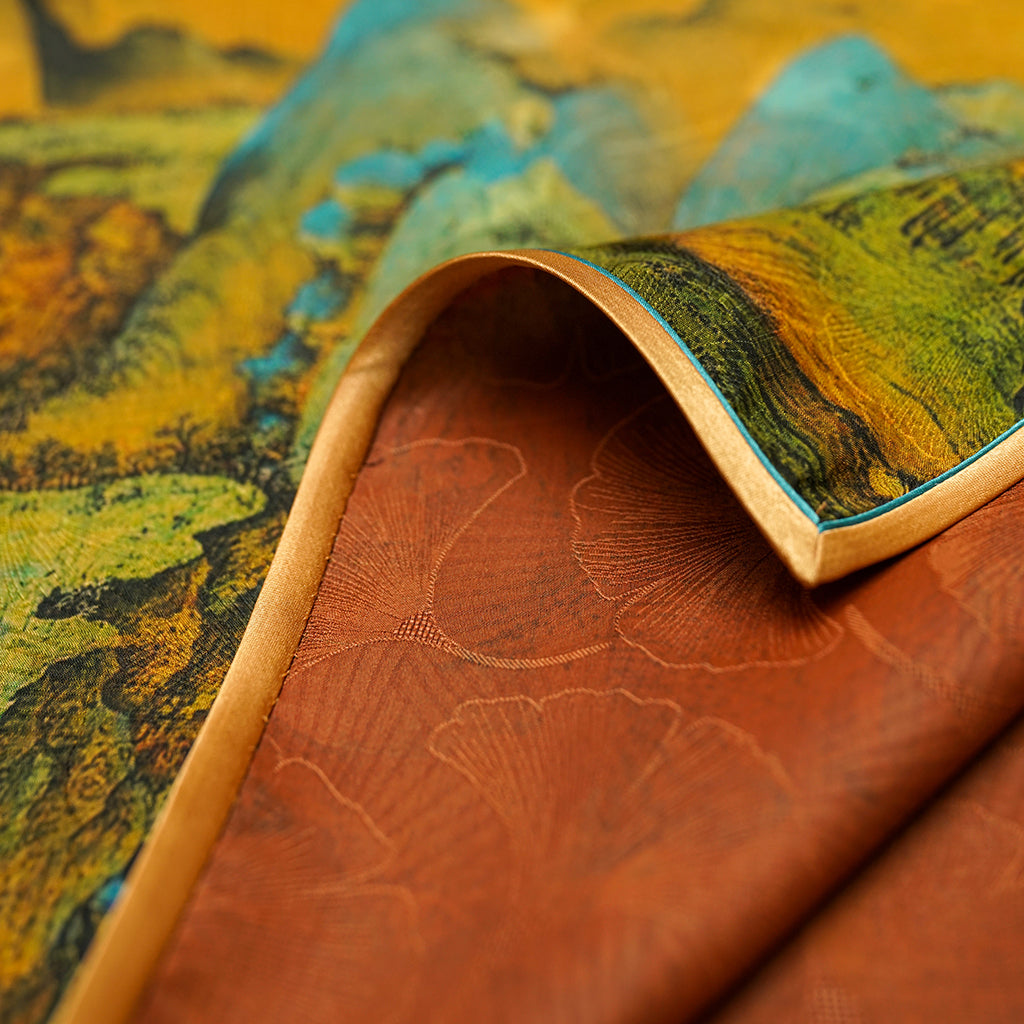 Painted Realms of Mountains and Rivers Qipao/Cheongsam