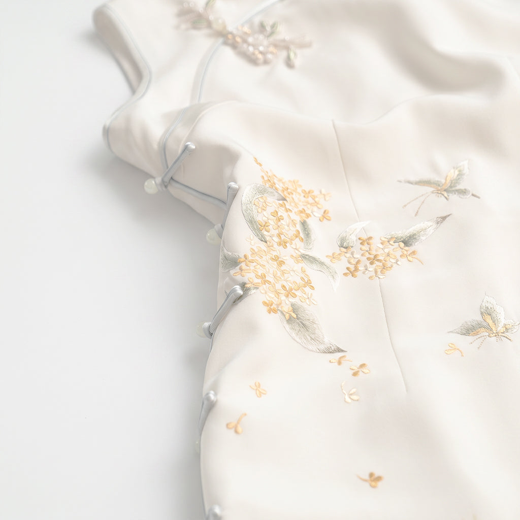 Golden Osmanthus QiPao/Cheongsam