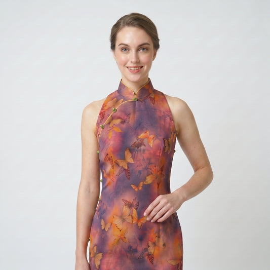 Butterfly’s Revelry in Blooms QiPao/Cheongsam