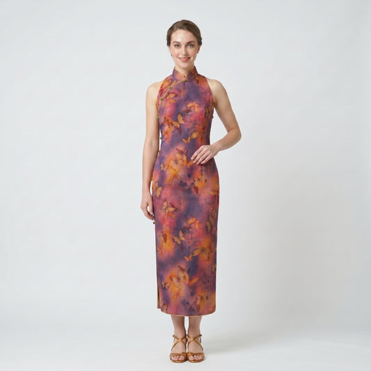 Butterfly’s Revelry in Blooms QiPao/Cheongsam
