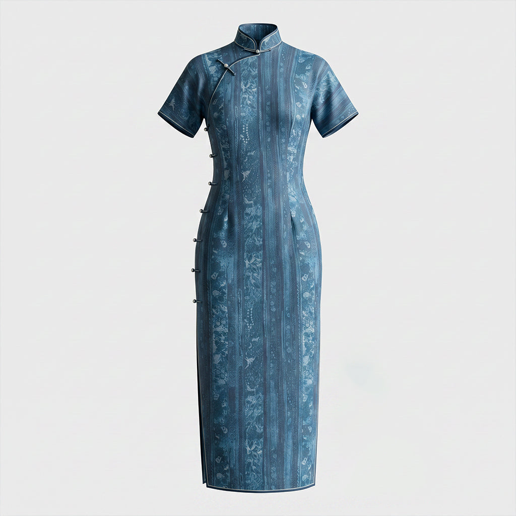 Indigo Ultramarine QiPao/Cheongsam