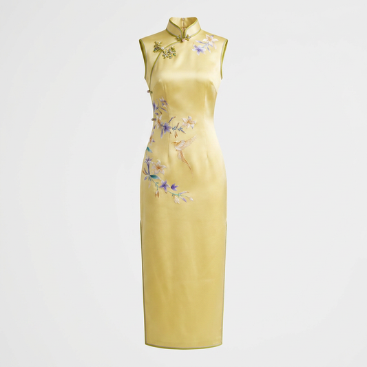 Golden Wind & Jade Dew QiPao/Cheongsam