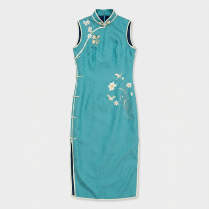 The Crystal Narcissus Bloom QiPao/Cheongsam