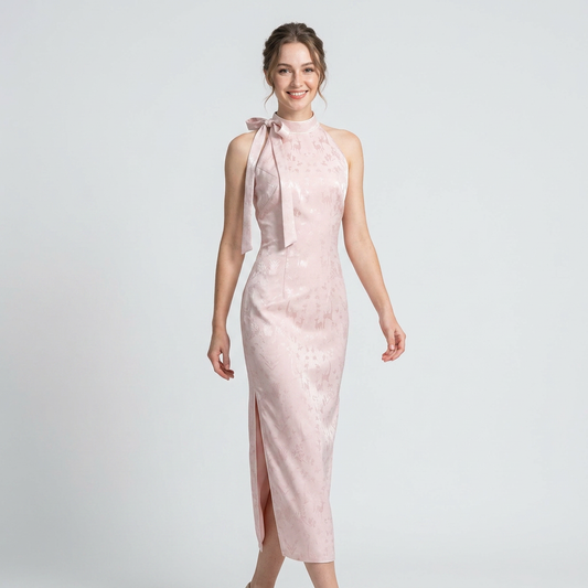 Ethereal Fawn Silhouette QiPao/Cheongsam