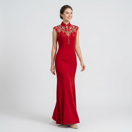 Joy Upon the Golden Branch QiPao/Cheongsam