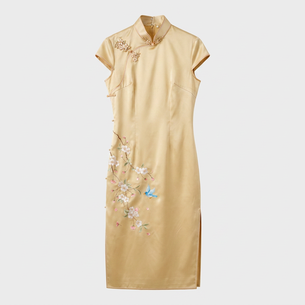 Begonia and the Songbird QiPao/Cheongsam