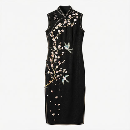 Twin Blossoms of Winter QiPao/Cheongsam