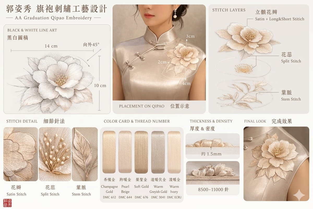 【Daphne Kuo】定制旗袍1件 | 包含直邮越南运费