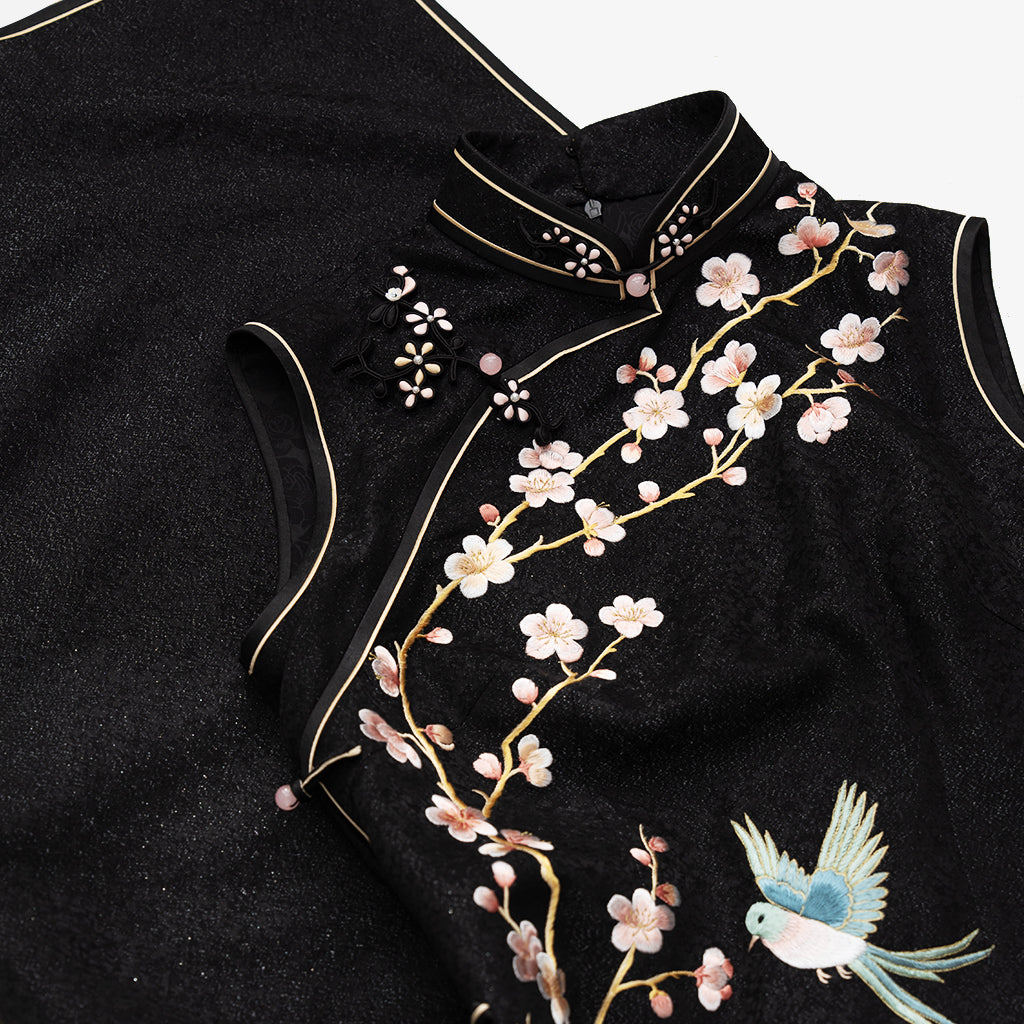 Twin Blossoms of Winter QiPao/Cheongsam