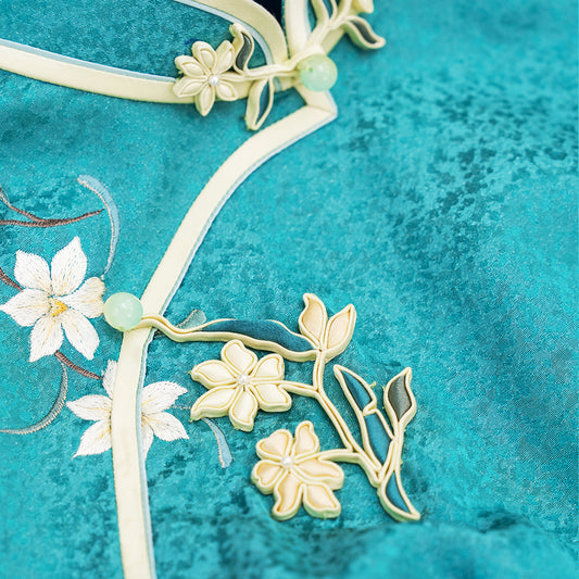 The Crystal Narcissus Bloom QiPao/Cheongsam
