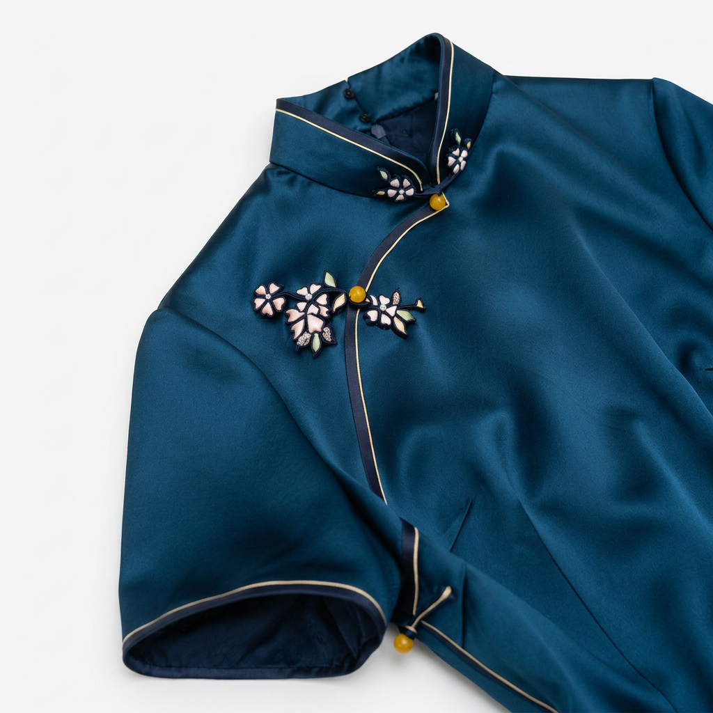 Peach Blossom in the Night QiPao/Cheongsam