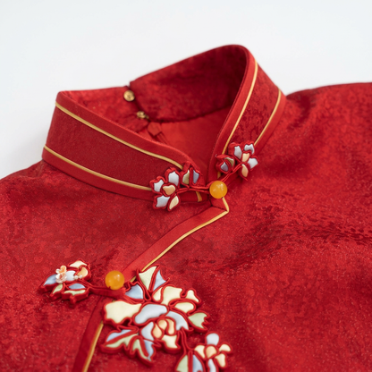 Imperial Spring Peony Bloom QiPao/Cheongsam