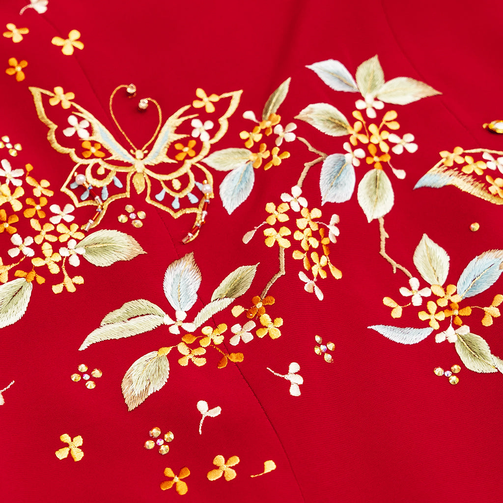 Moonlit Osmanthus & Butterfly QiPao/Cheongsam