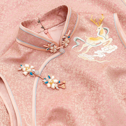 Celestial Deer Amidst Camellias	QiPao/Cheongsam