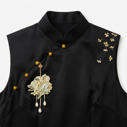 Moonlit Osmanthus & Lunar Hare QiPao/Cheongsam