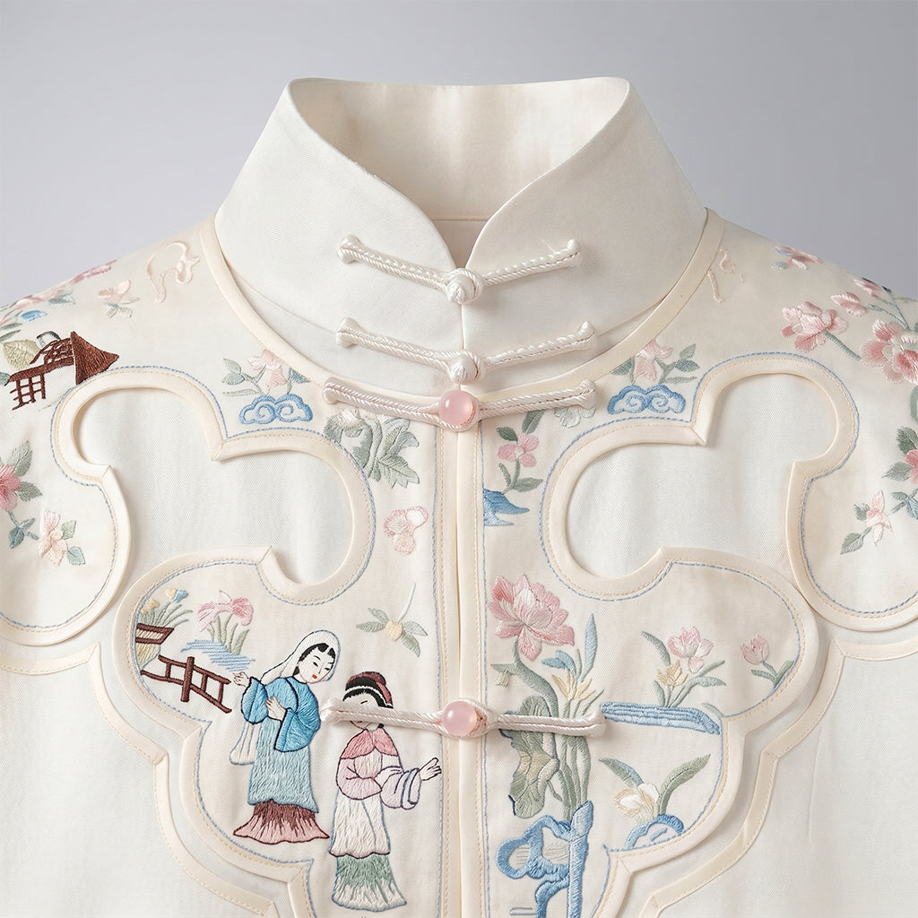 Spring View in the Secret Garden QiPao/Cheongsam