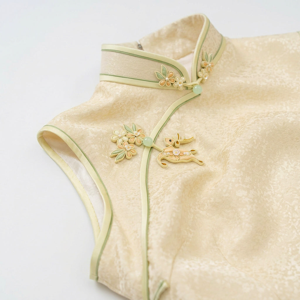 Fawn’s Leap in Crimson Osmanthus	QiPao/Cheongsam