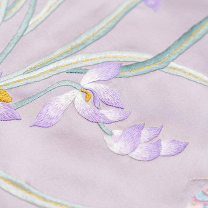 Noble Orchid in Royal Purple QiPao/Cheongsam