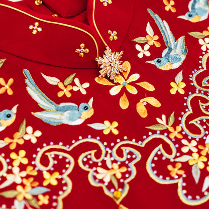 Joy Upon the Golden Branch QiPao/Cheongsam
