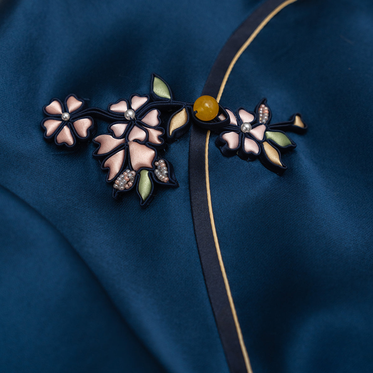 Peach Blossom in the Night QiPao/Cheongsam