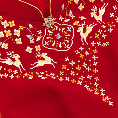 The Fawn in Scented Woods QiPao/Cheongsam