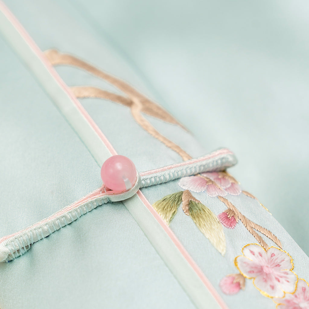 The Rabbit & Apricot Bloom QiPao/Cheongsam