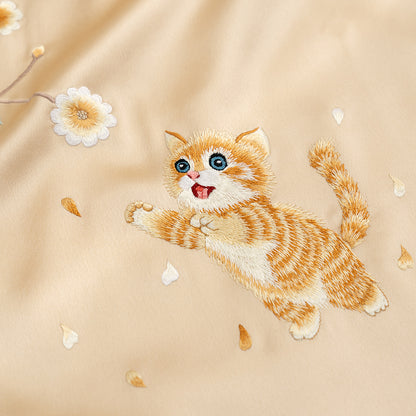 The Amber Cat & Floral Scent QiPao/Cheongsam