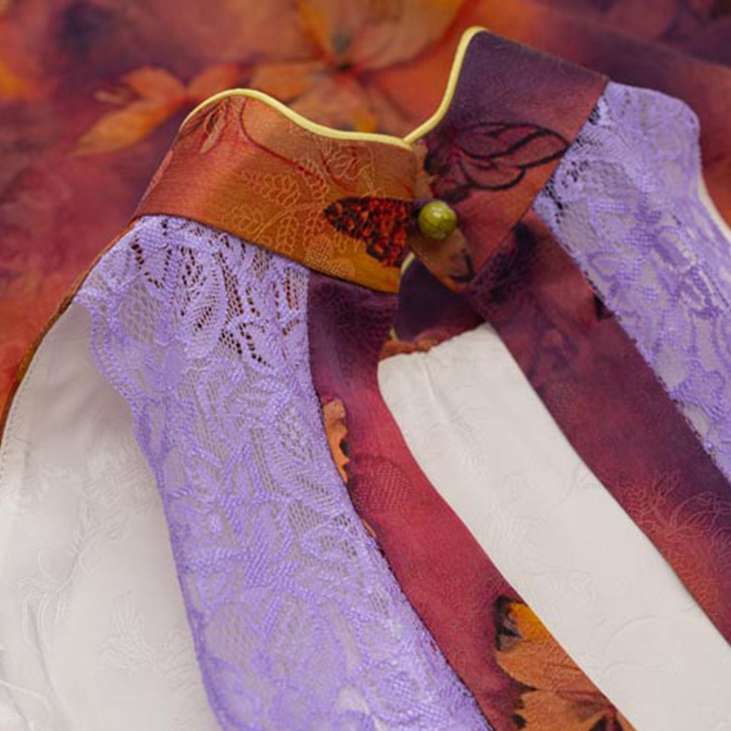 Butterfly’s Revelry in Blooms QiPao/Cheongsam