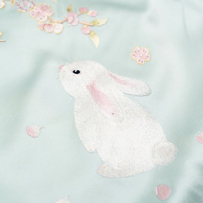 The Rabbit & Apricot Bloom QiPao/Cheongsam