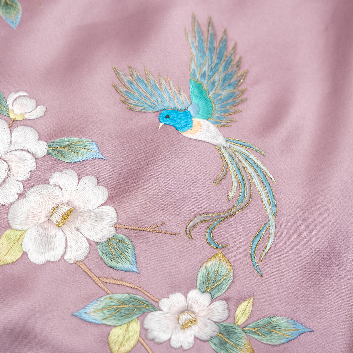 Sacred Bird & Red Camellia	QiPao/Cheongsam
