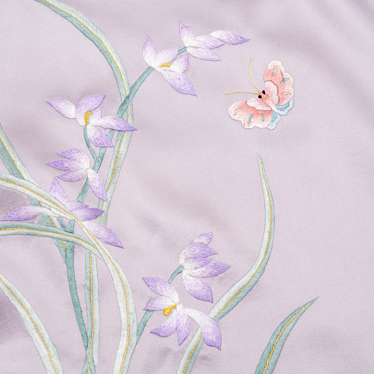 Noble Orchid in Royal Purple QiPao/Cheongsam