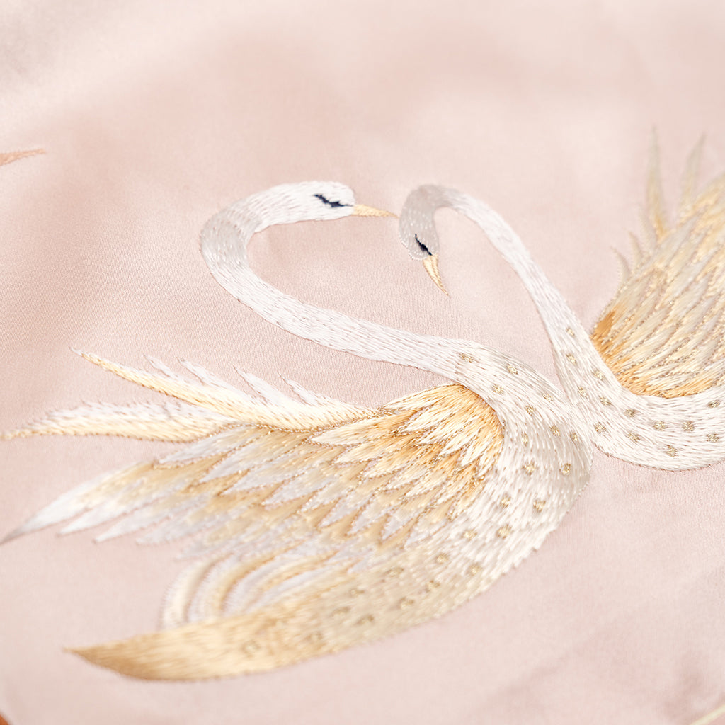 The Swan & White Narcissus QiPao/Cheongsam