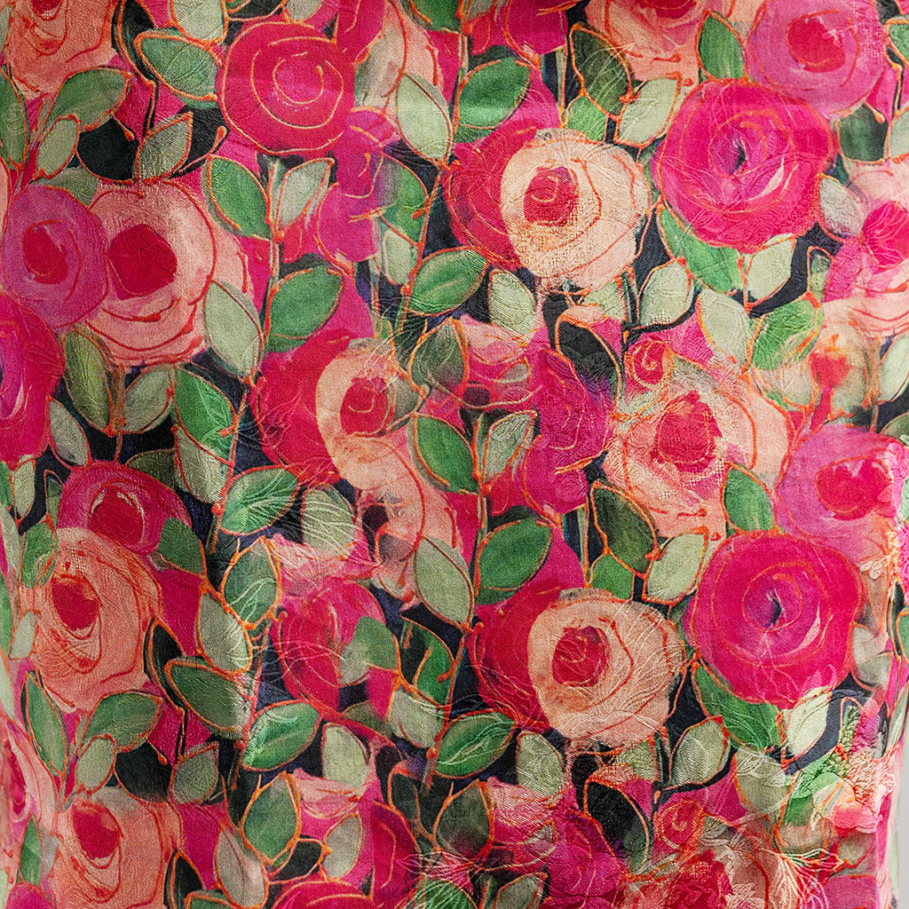 The Crimson Wild Rose QiPao/Cheongsam