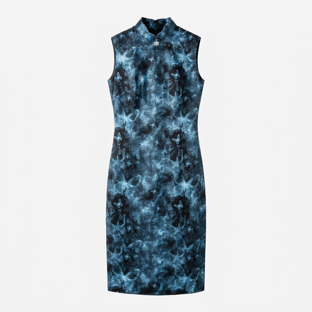 Drifting Wings, Soft Hues QiPao/Cheongsam
