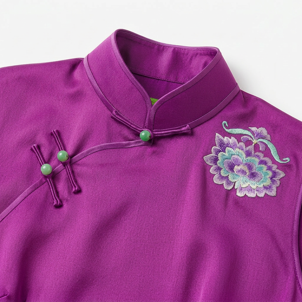 Spirit of the Yi Mountains: Mayinghua Bloom Qipao