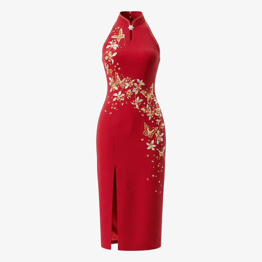 Moonlit Osmanthus & Butterfly QiPao/Cheongsam
