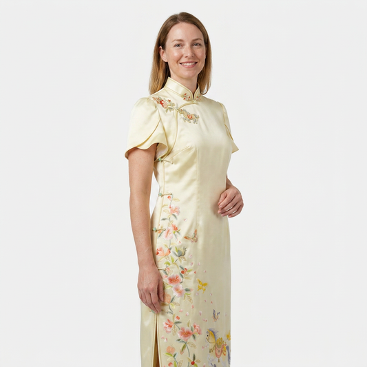 Blossoms in Every Step QiPao/Cheongsam