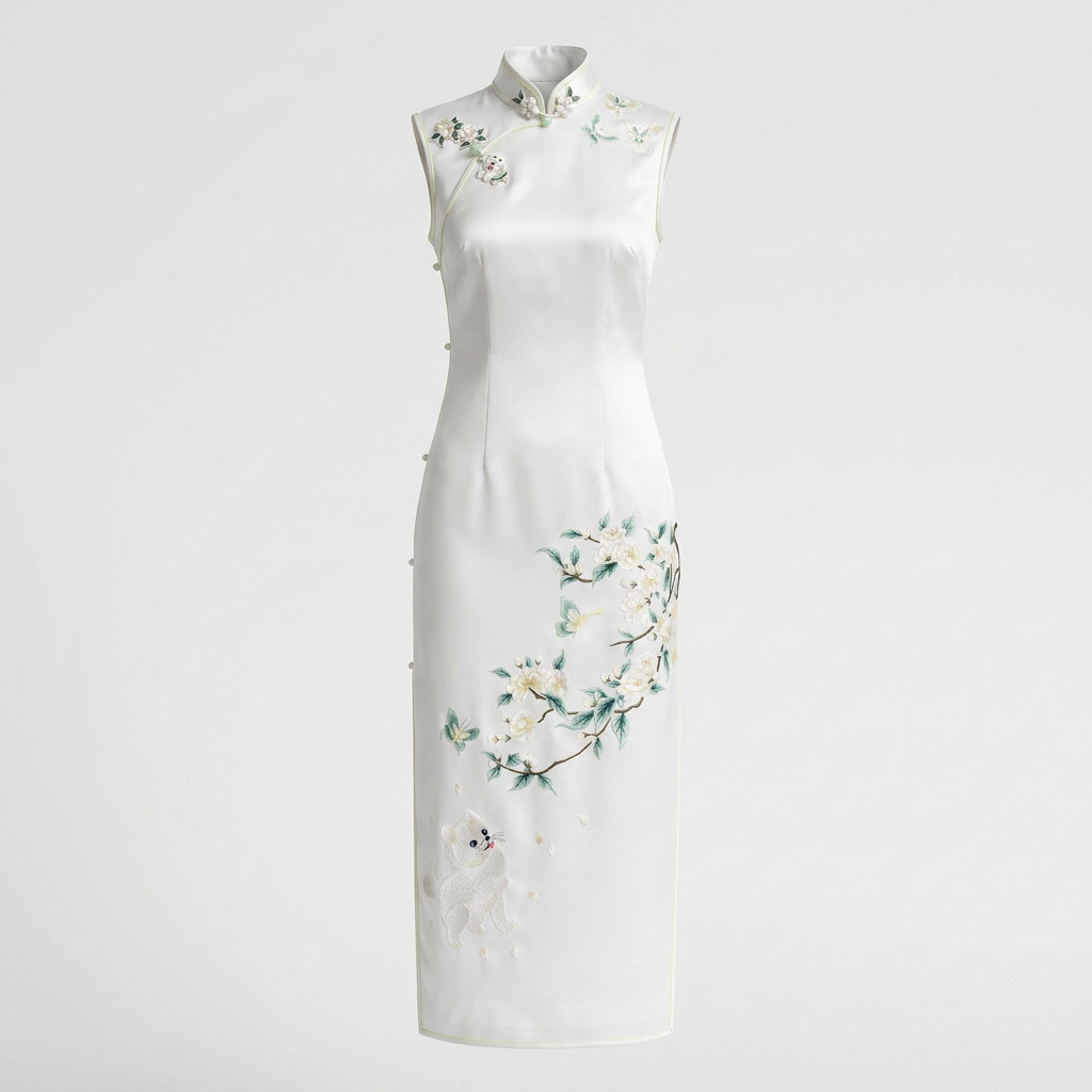 The Fragrant Puppy & Jasmine 	QiPao/Cheongsam
