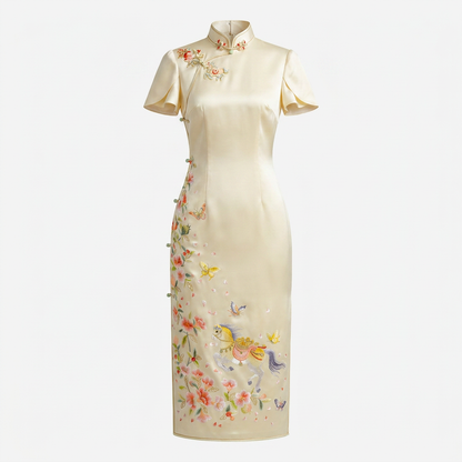 Blossoms in Every Step QiPao/Cheongsam