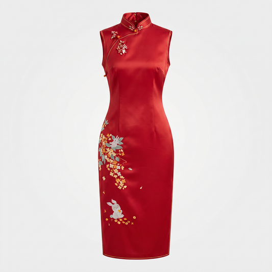 The Twin Golden Harbingers QiPao/Cheongsam