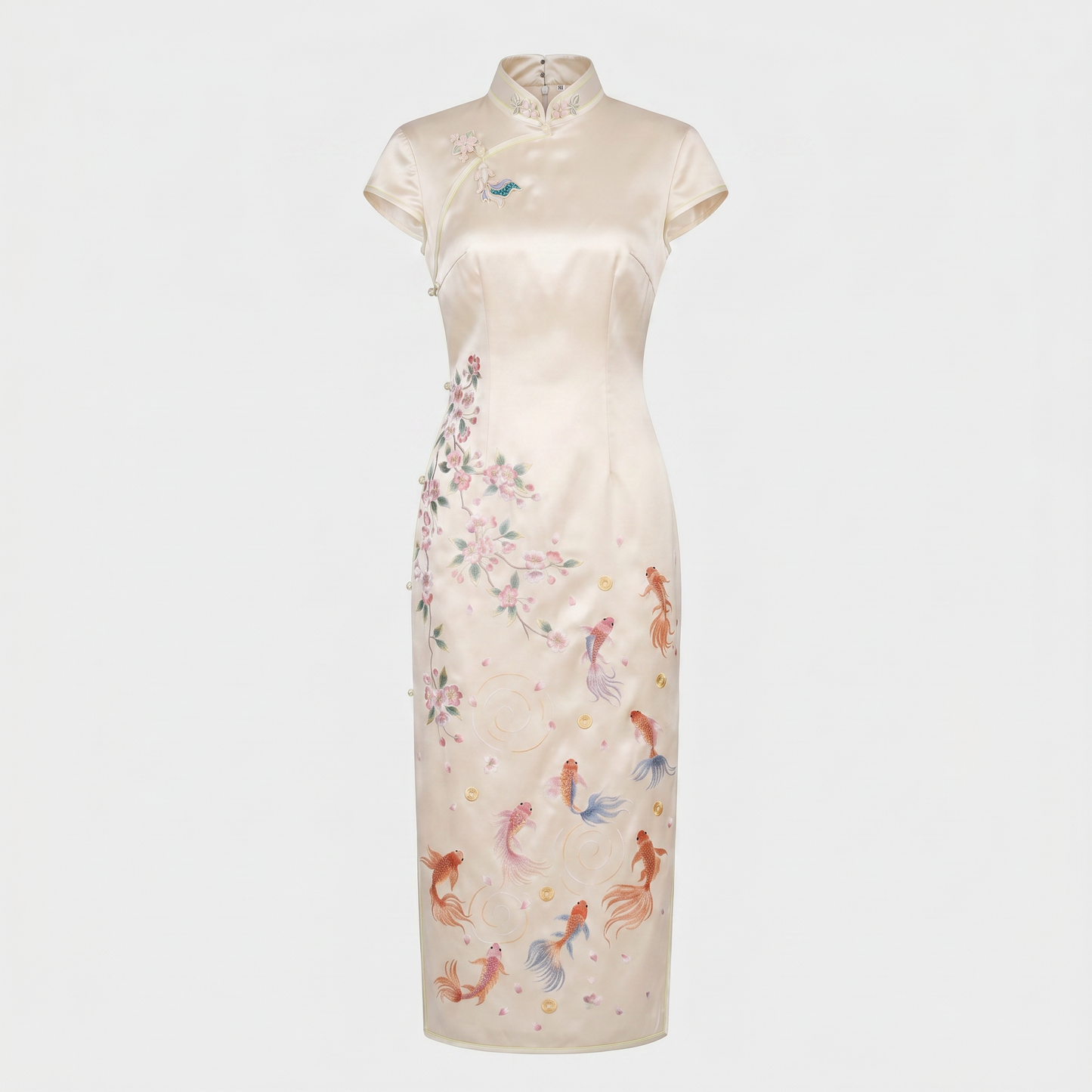 Opulence in the Crabapple Garden  QiPao/Cheongsam